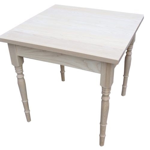 Square white table