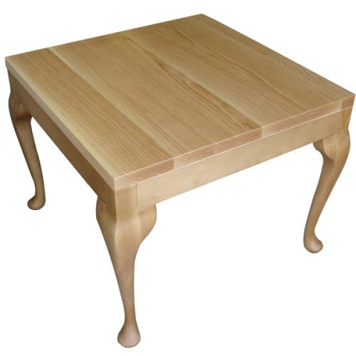 Square table with curved legs